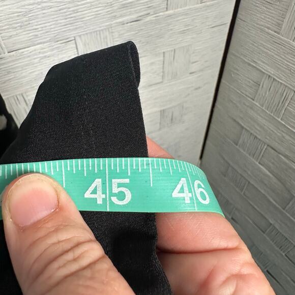 Liz Claiborne black & white sheath dress bodycon long sleeve mode plus size - Picture 9 of 10